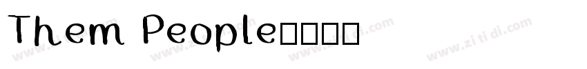 Them People字体转换